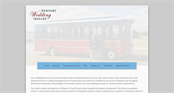 Desktop Screenshot of newportweddingtrolley.com