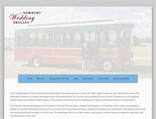 Tablet Screenshot of newportweddingtrolley.com